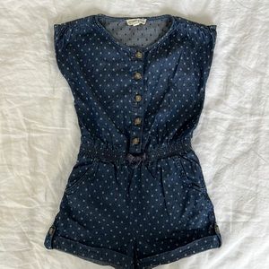 Tucker & Tate chambray star romper